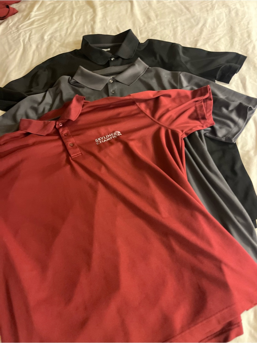 Men’s Polo Shirt Lot of 3 all sized. Big man 3XL